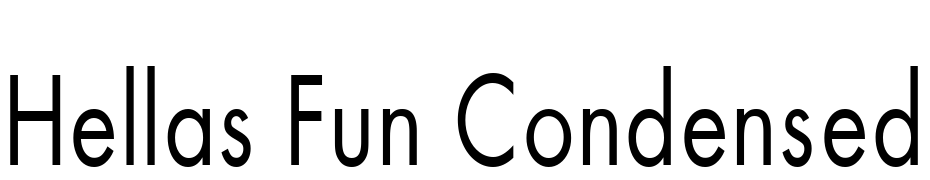 Hellas Fun Condensed Plain Font Download Free