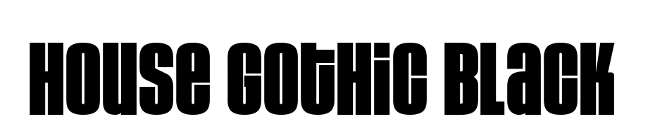House Gothic Black Font Download Free