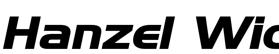 Hanzel Wide Bold Italic Font Download Free