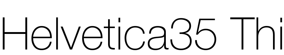 Helvetica35 Thin Font Download Free