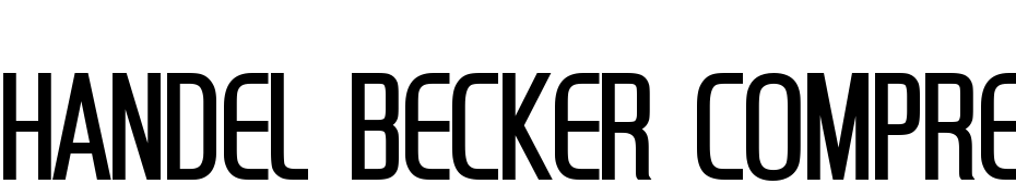 Handel_Becker_Compress_Light Font Download Free