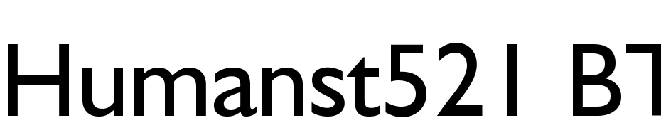 Humanst521 BT Roman Font Download Free