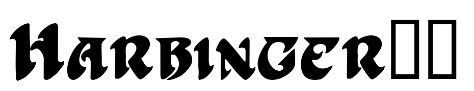 Harbinger!" Font Download Free