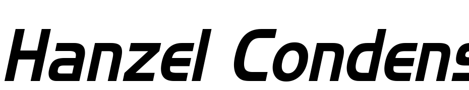 Hanzel Condensed Italic Font Download Free