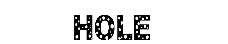 HOLE Font Download Free