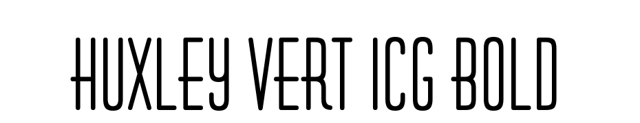 Huxley Vert ICG Bold Font Download Free