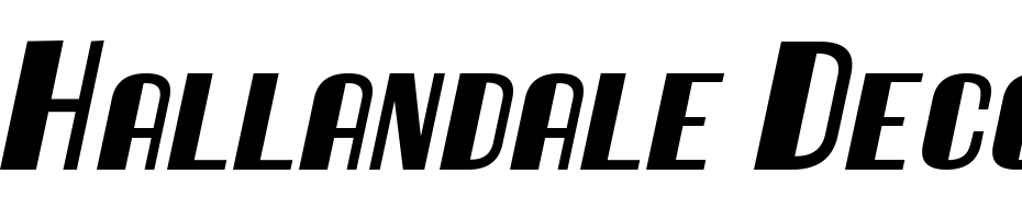 Hallandale Deco Bd It. Smc JL Font Download Free