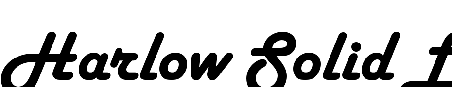Harlow Solid LET Plain:1.0 Font Download Free