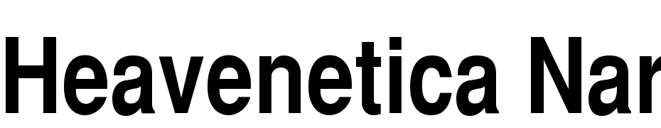 Heavenetica Narrow SH Bold Font Download Free