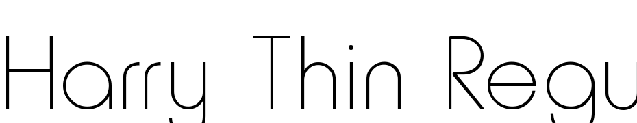Harry Thin Regular Font Download Free