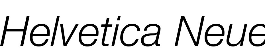 Helvetica Neue Italic Font Download Free