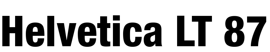 Helvetica LT 87 Heavy Condensed Font Download Free
