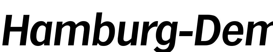 Hamburg Demi Bold Ita Font Download Free
