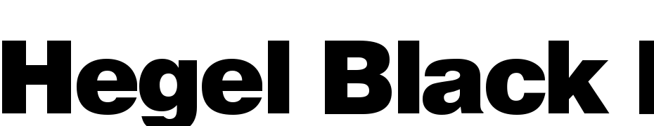 Hegel Black Regular Font Download Free