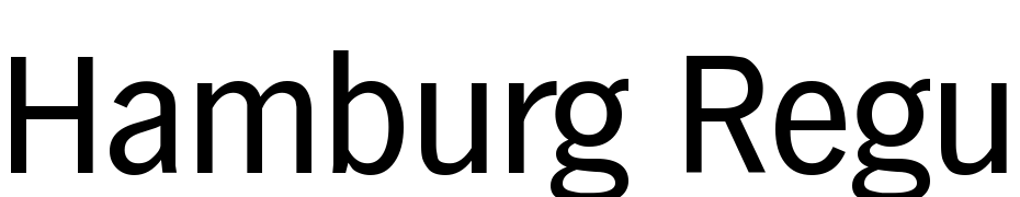 Hamburg Regular Font Download Free
