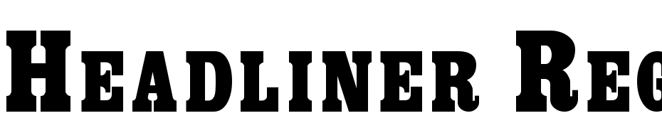 Headliner Regular Font Download Free