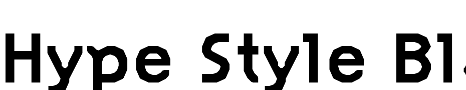 Hype Style Black Font Download Free