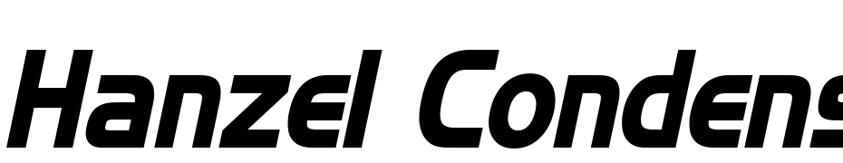 Hanzel Condensed Bold Italic Font Download Free