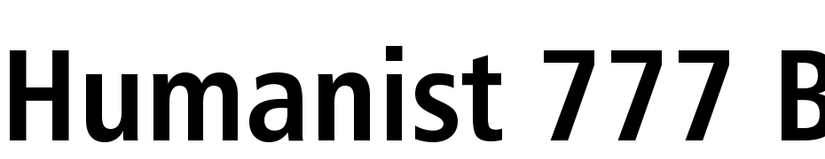 Humanist 777 Bold Condensed BT cкачати шрифт безкоштовно