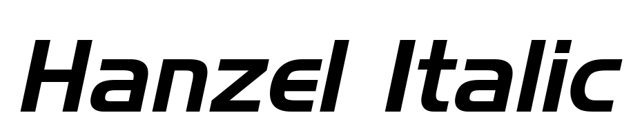 Hanzel Italic Font Download Free