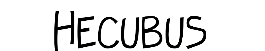 Hecubus Font Download Free