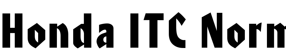 Honda ITC Normal Font Download Free