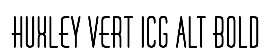 Huxley Vert ICG Alt Bold Font Download Free