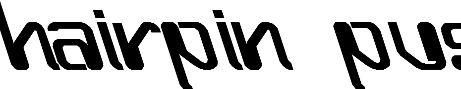 Hairpin Pushed To The Left Bold Font Download Free