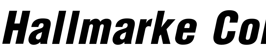 Hallmarke Condensed Black Italic Font Download Free