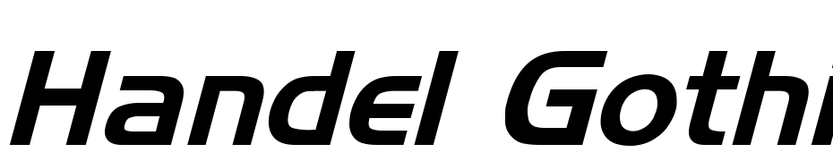 Handel Gothic Italic Font Download Free