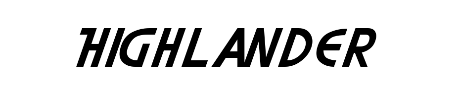Highlander Font Download Free