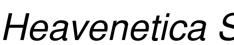 Heavenetica SH Oblique Font Download Free