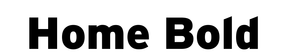 Home Bold Font Download Free