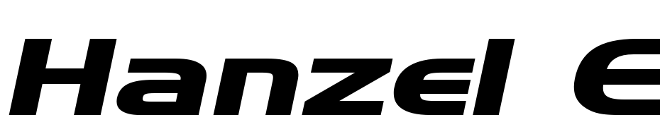 Hanzel Extended Bold Italic Font Download Free