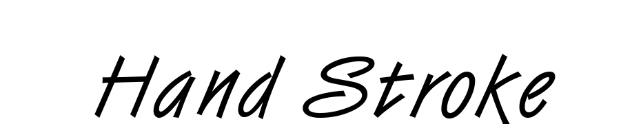 Hand Stroke Font Download Free