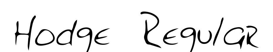 Hodge Regular Font Download Free