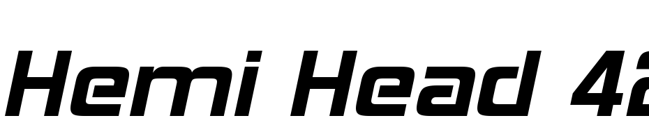 Hemi Head 426 Font Download Free