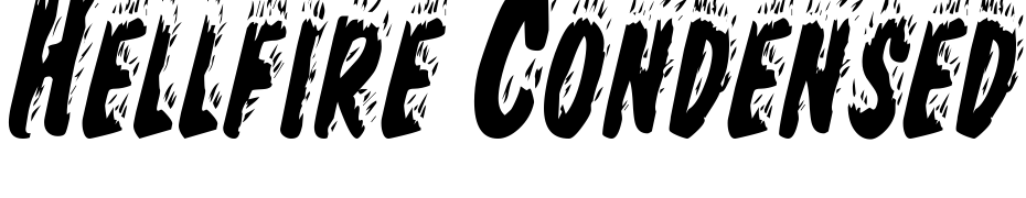 Hellfire Condensed Italic Font Download Free