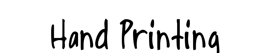 Hand Printing Fuente Descargar Gratis