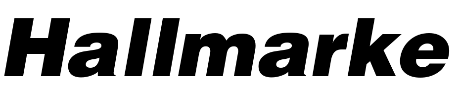 Hallmarke Black Italic Font Download Free