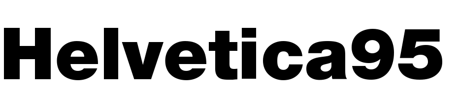 Helvetica95 Black Font Download Free