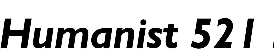 Humanist 521 Bold Italic BT Fuente Descargar Gratis