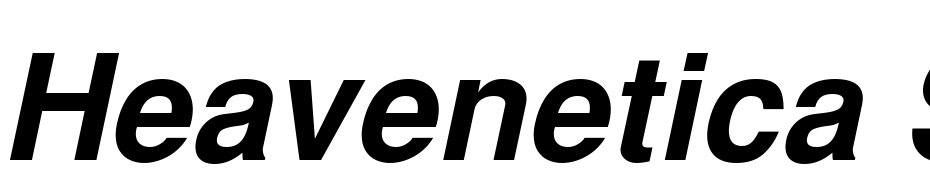 Heavenetica SH Bold Oblique Font Download Free