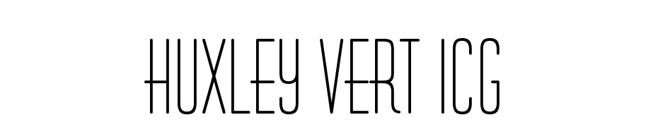 Huxley Vert ICG Font Download Free