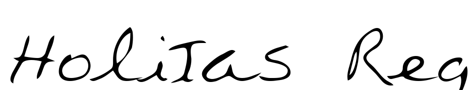 Holitas Regular Font Download Free