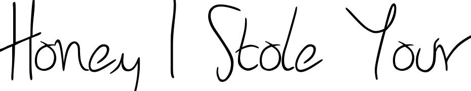 Honey I Stole Your Jumper Font Download Free