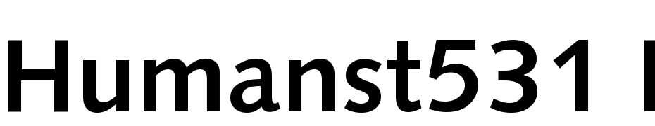 Humanst531 BT Bold Font Download Free