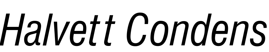 Halvett Condensed Italic Font Download Free