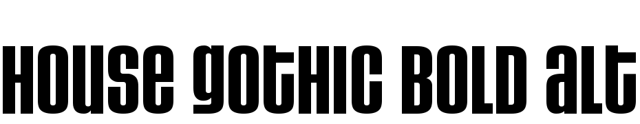 House Gothic Bold Alt Caps Font Download Free