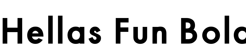 Hellas Fun Bold Scarica Caratteri Gratis